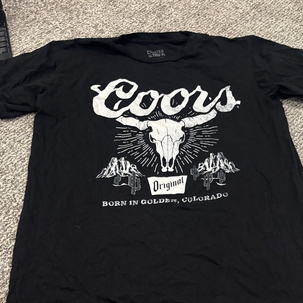 Coors Original Black Graphic Tee for Men